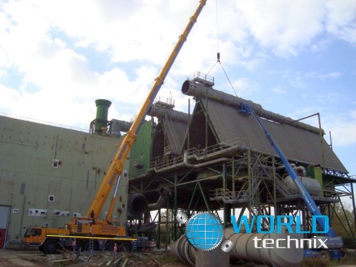 power plant heat exchanger machinery disassembly and relocation